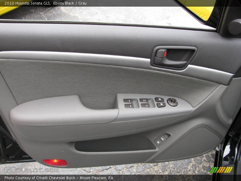 Ebony Black / Gray 2010 Hyundai Sonata GLS