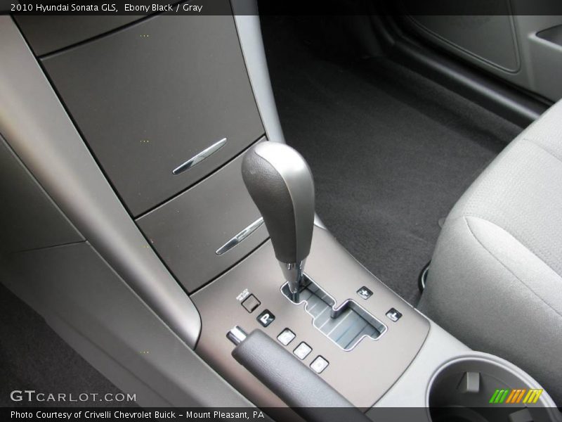 Ebony Black / Gray 2010 Hyundai Sonata GLS