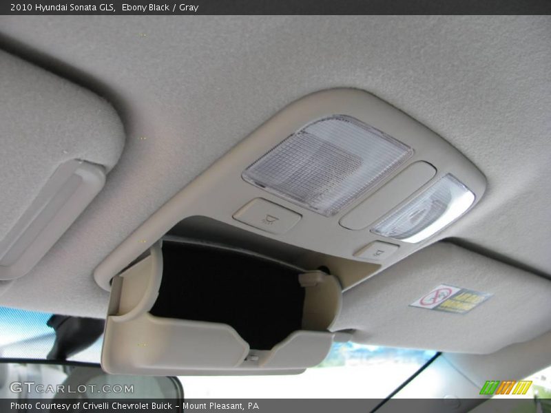 Ebony Black / Gray 2010 Hyundai Sonata GLS