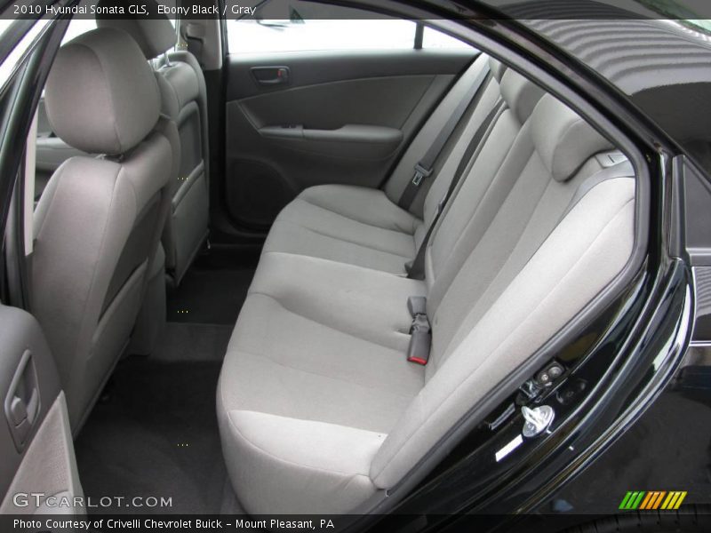 Ebony Black / Gray 2010 Hyundai Sonata GLS