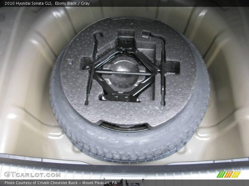 Ebony Black / Gray 2010 Hyundai Sonata GLS