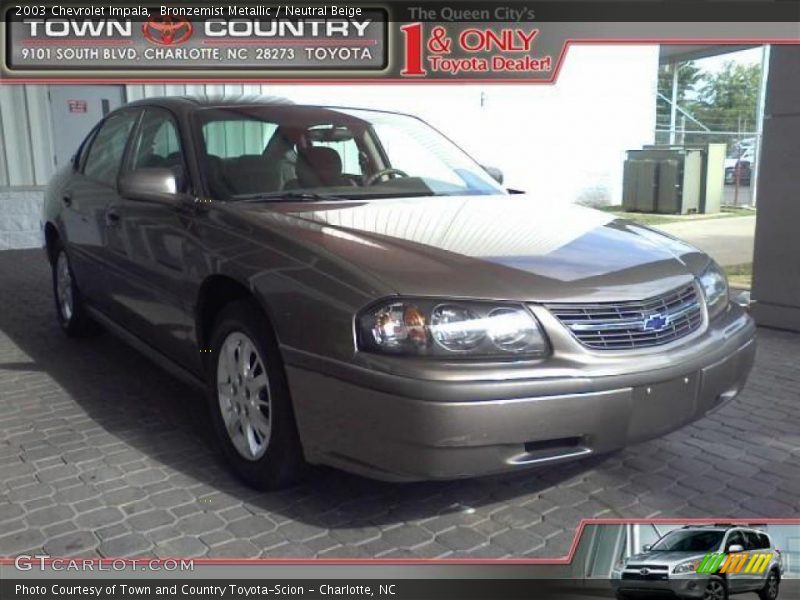 Bronzemist Metallic / Neutral Beige 2003 Chevrolet Impala