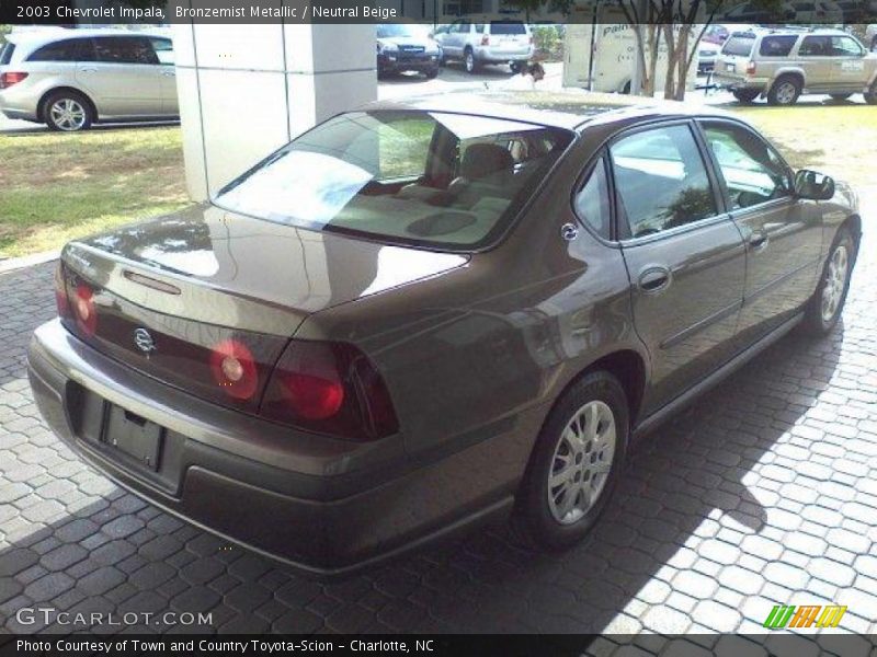 Bronzemist Metallic / Neutral Beige 2003 Chevrolet Impala