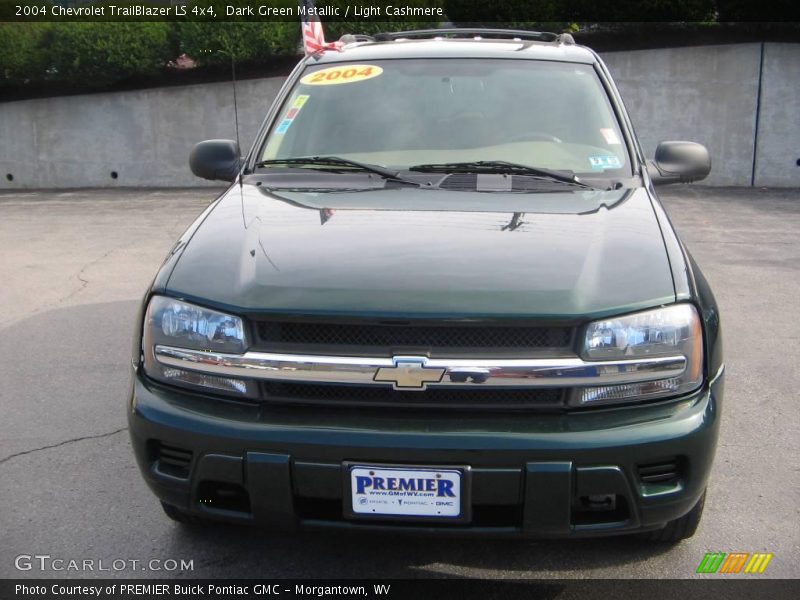 Dark Green Metallic / Light Cashmere 2004 Chevrolet TrailBlazer LS 4x4