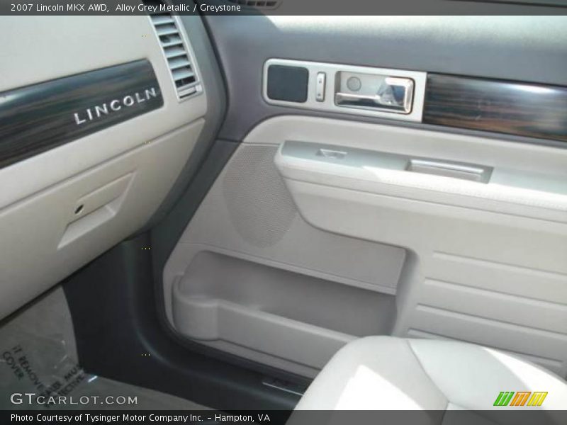 Alloy Grey Metallic / Greystone 2007 Lincoln MKX AWD