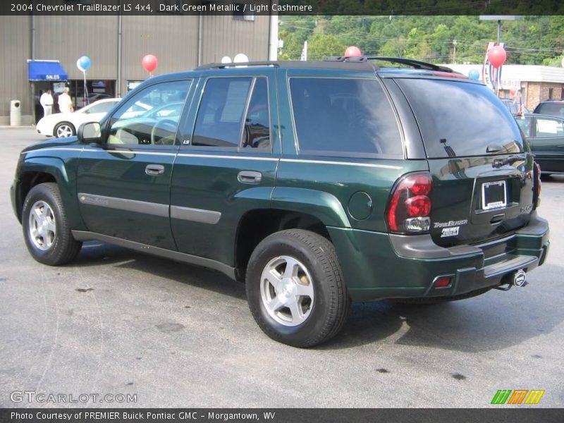 Dark Green Metallic / Light Cashmere 2004 Chevrolet TrailBlazer LS 4x4