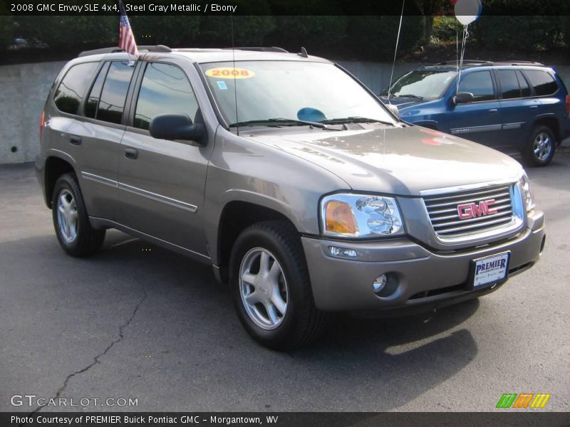 Steel Gray Metallic / Ebony 2008 GMC Envoy SLE 4x4