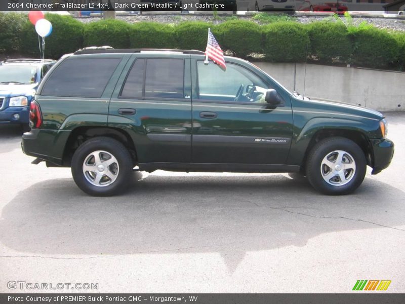 Dark Green Metallic / Light Cashmere 2004 Chevrolet TrailBlazer LS 4x4