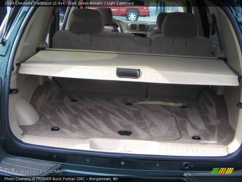 Dark Green Metallic / Light Cashmere 2004 Chevrolet TrailBlazer LS 4x4