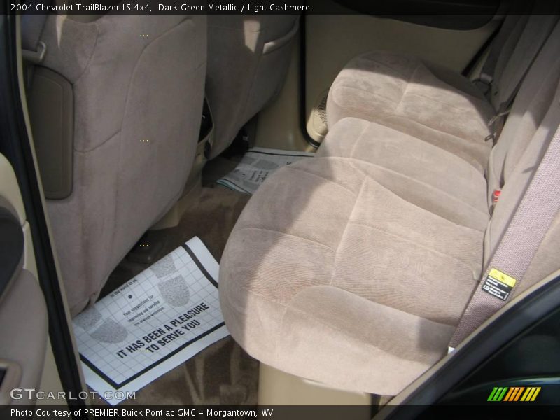 Dark Green Metallic / Light Cashmere 2004 Chevrolet TrailBlazer LS 4x4