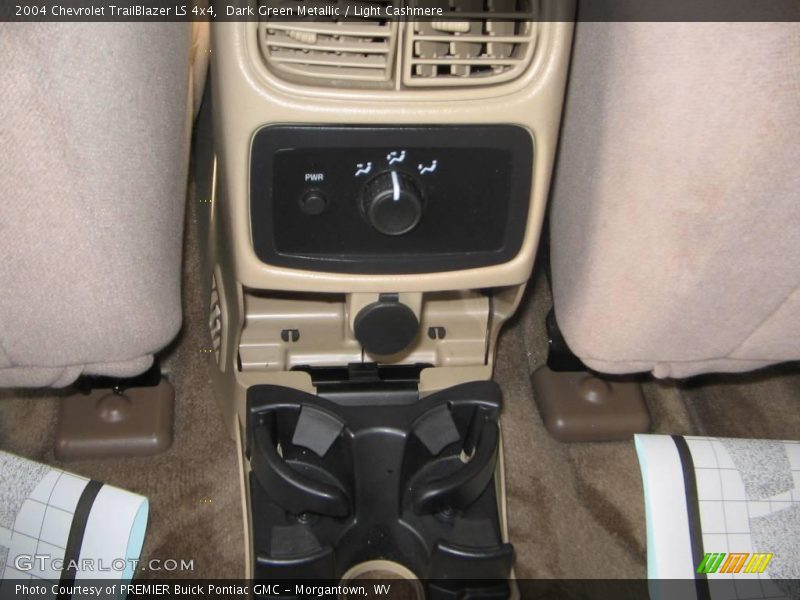 Dark Green Metallic / Light Cashmere 2004 Chevrolet TrailBlazer LS 4x4