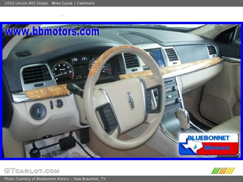 White Suede / Cashmere 2009 Lincoln MKS Sedan