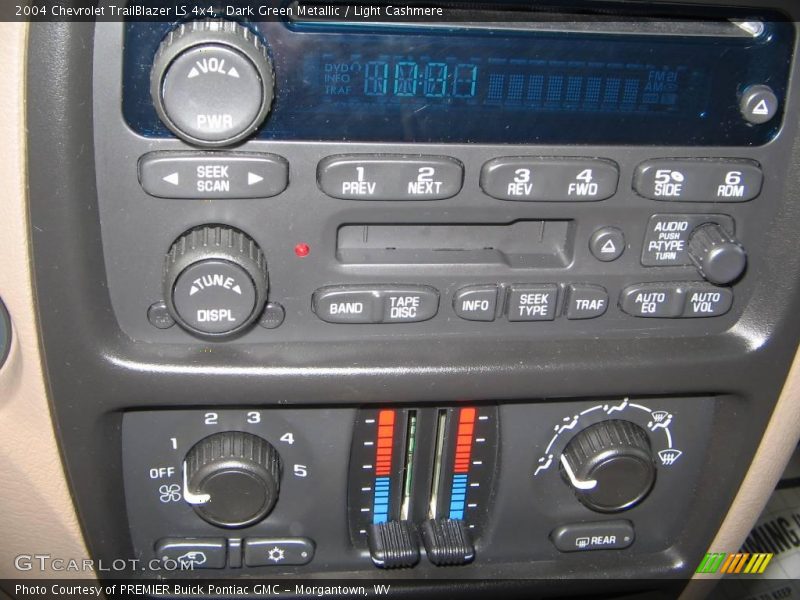 Dark Green Metallic / Light Cashmere 2004 Chevrolet TrailBlazer LS 4x4