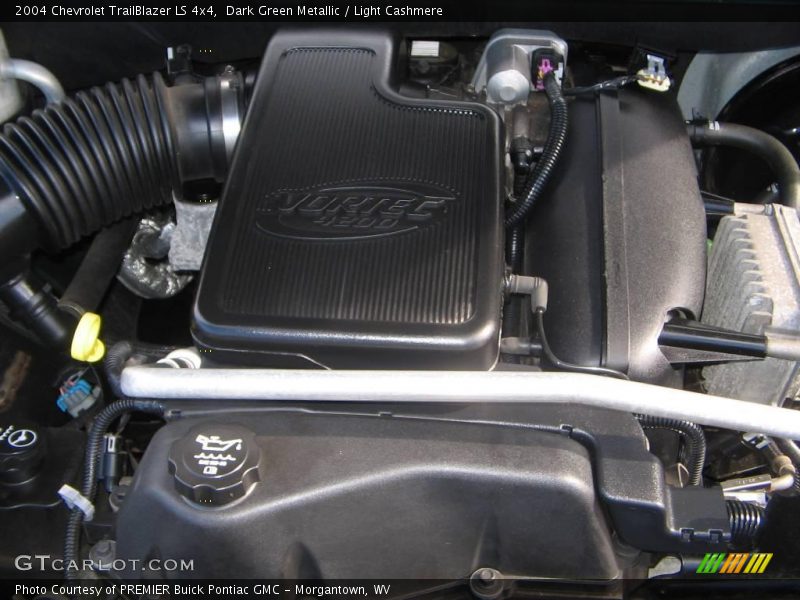 Dark Green Metallic / Light Cashmere 2004 Chevrolet TrailBlazer LS 4x4