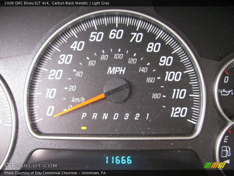 Carbon Black Metallic / Light Gray 2008 GMC Envoy SLT 4x4