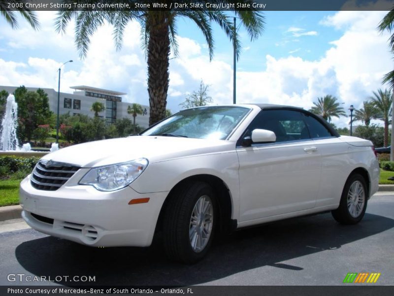 Stone White / Dark Slate Gray/Light Slate Gray 2008 Chrysler Sebring Touring Convertible