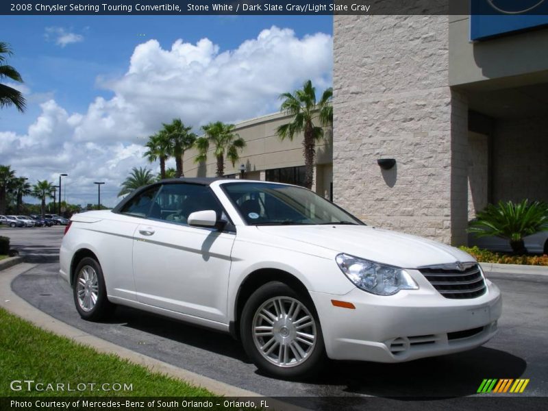 Stone White / Dark Slate Gray/Light Slate Gray 2008 Chrysler Sebring Touring Convertible