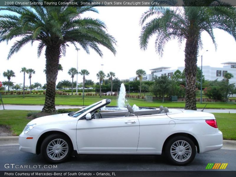 Stone White / Dark Slate Gray/Light Slate Gray 2008 Chrysler Sebring Touring Convertible