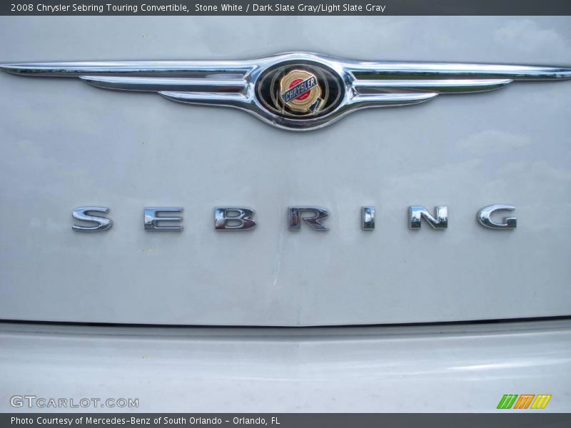 Stone White / Dark Slate Gray/Light Slate Gray 2008 Chrysler Sebring Touring Convertible