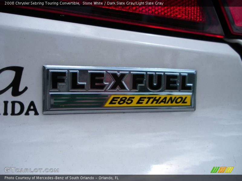 Stone White / Dark Slate Gray/Light Slate Gray 2008 Chrysler Sebring Touring Convertible