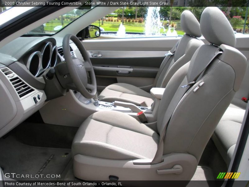 Stone White / Dark Slate Gray/Light Slate Gray 2008 Chrysler Sebring Touring Convertible
