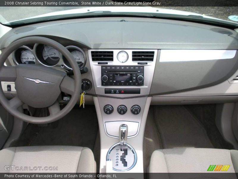 Stone White / Dark Slate Gray/Light Slate Gray 2008 Chrysler Sebring Touring Convertible