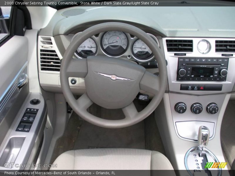 Stone White / Dark Slate Gray/Light Slate Gray 2008 Chrysler Sebring Touring Convertible