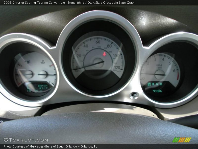 Stone White / Dark Slate Gray/Light Slate Gray 2008 Chrysler Sebring Touring Convertible