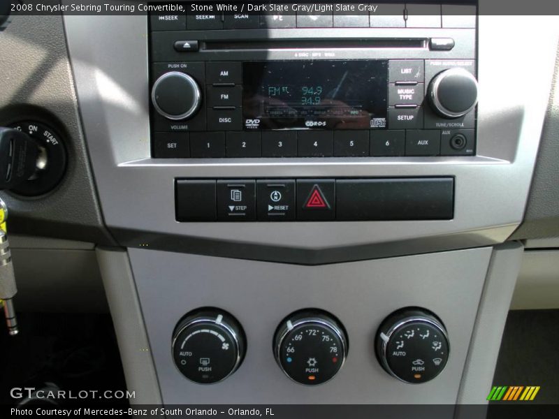 Stone White / Dark Slate Gray/Light Slate Gray 2008 Chrysler Sebring Touring Convertible