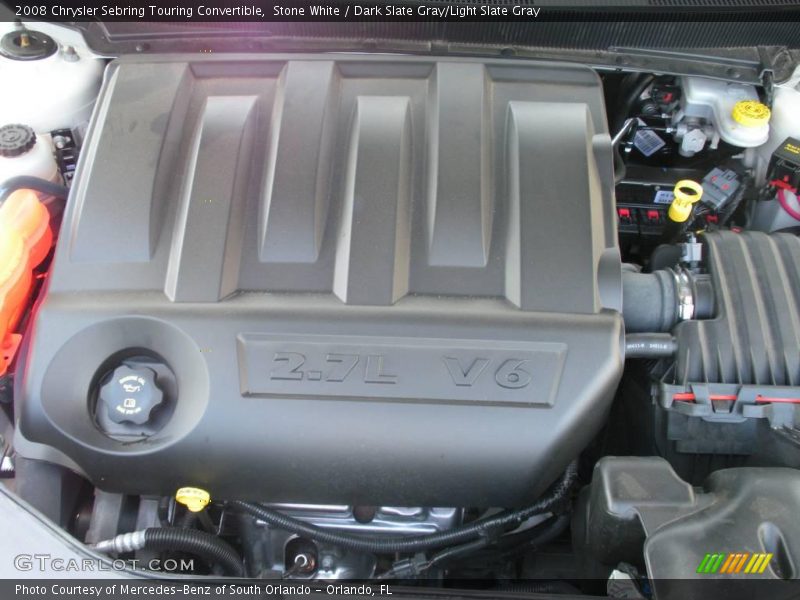 Stone White / Dark Slate Gray/Light Slate Gray 2008 Chrysler Sebring Touring Convertible