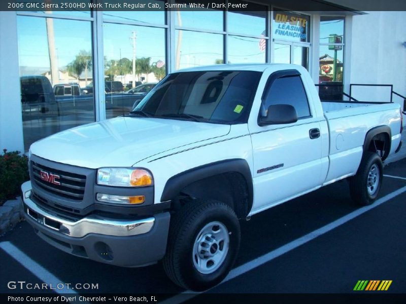 Summit White / Dark Pewter 2006 GMC Sierra 2500HD Work Truck Regular Cab