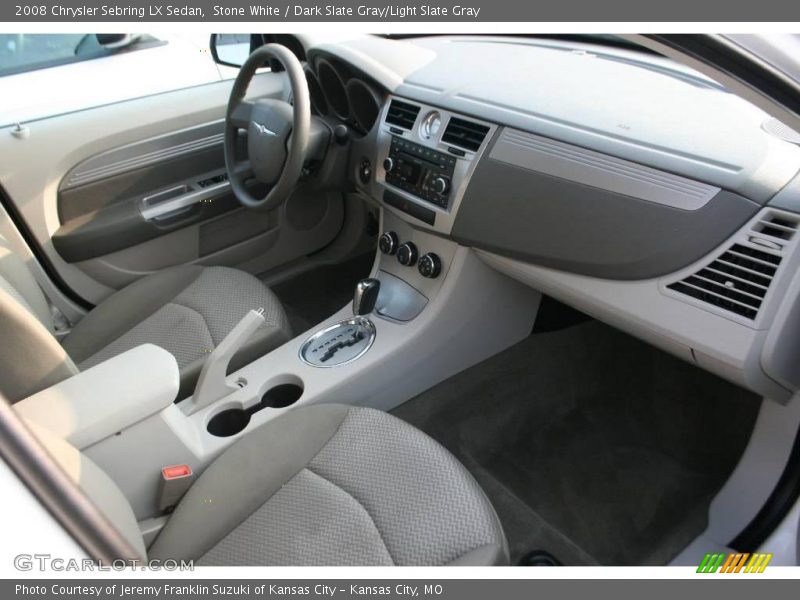Stone White / Dark Slate Gray/Light Slate Gray 2008 Chrysler Sebring LX Sedan