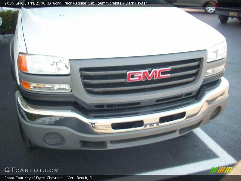Summit White / Dark Pewter 2006 GMC Sierra 2500HD Work Truck Regular Cab
