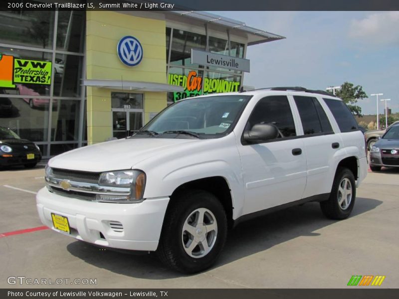 Summit White / Light Gray 2006 Chevrolet TrailBlazer LS