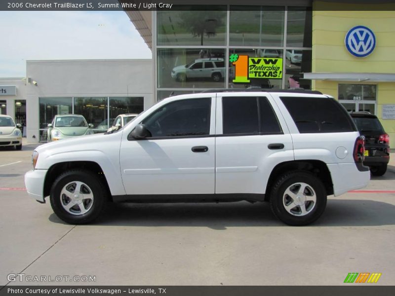 Summit White / Light Gray 2006 Chevrolet TrailBlazer LS