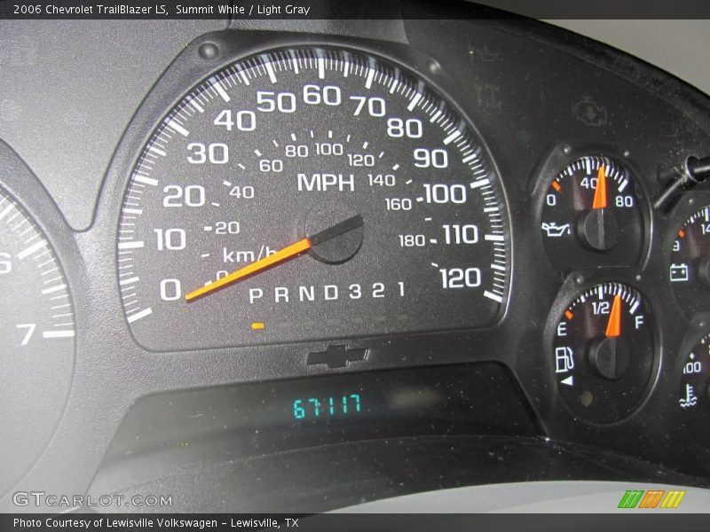 Summit White / Light Gray 2006 Chevrolet TrailBlazer LS