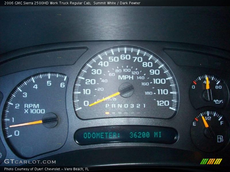 Summit White / Dark Pewter 2006 GMC Sierra 2500HD Work Truck Regular Cab