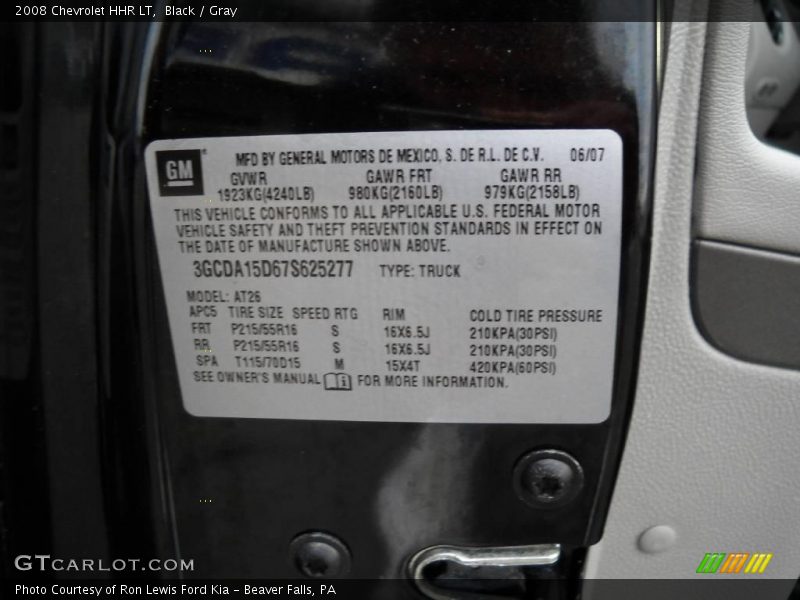Black / Gray 2008 Chevrolet HHR LT
