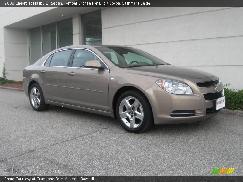 Amber Bronze Metallic / Cocoa/Cashmere Beige 2008 Chevrolet Malibu LT Sedan