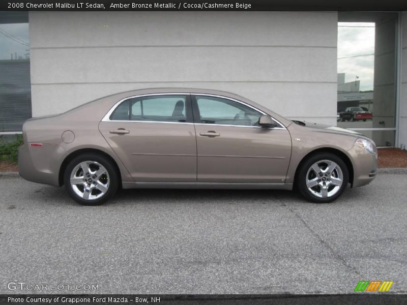 Amber Bronze Metallic / Cocoa/Cashmere Beige 2008 Chevrolet Malibu LT Sedan