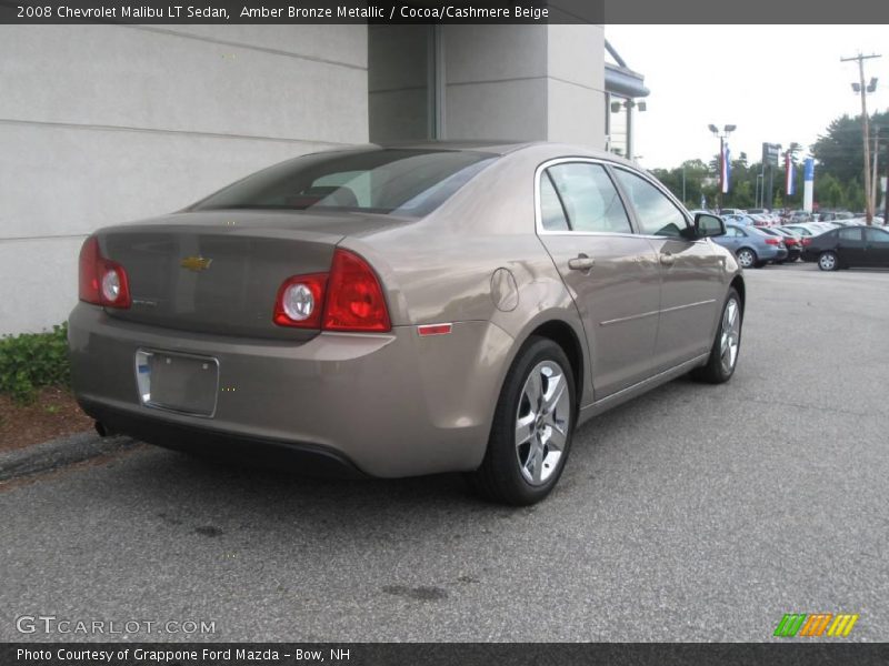 Amber Bronze Metallic / Cocoa/Cashmere Beige 2008 Chevrolet Malibu LT Sedan