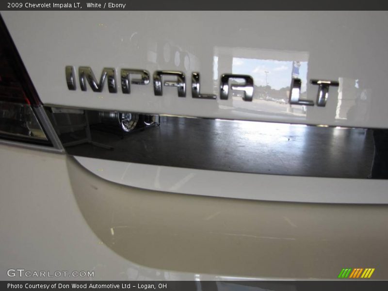 White / Ebony 2009 Chevrolet Impala LT