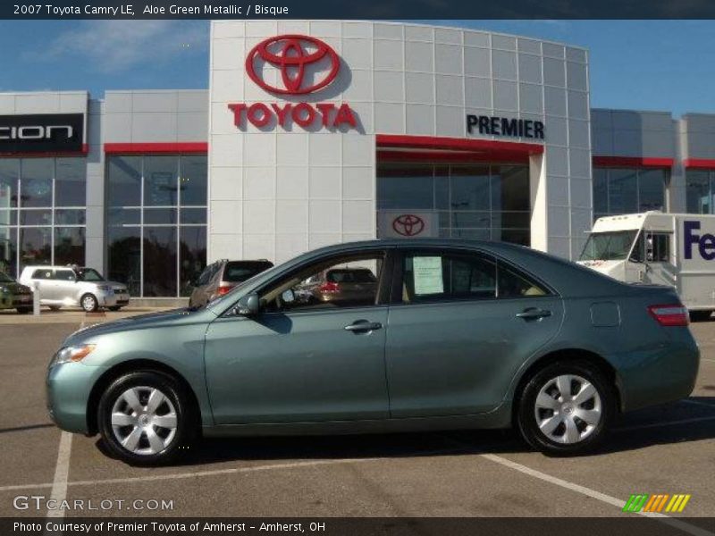 Aloe Green Metallic / Bisque 2007 Toyota Camry LE