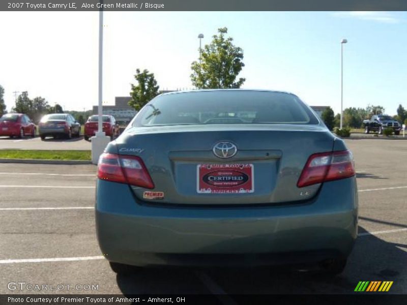 Aloe Green Metallic / Bisque 2007 Toyota Camry LE