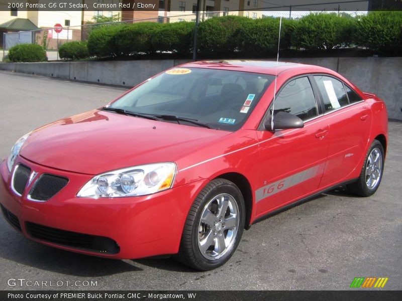 Crimson Red / Ebony 2006 Pontiac G6 GT Sedan