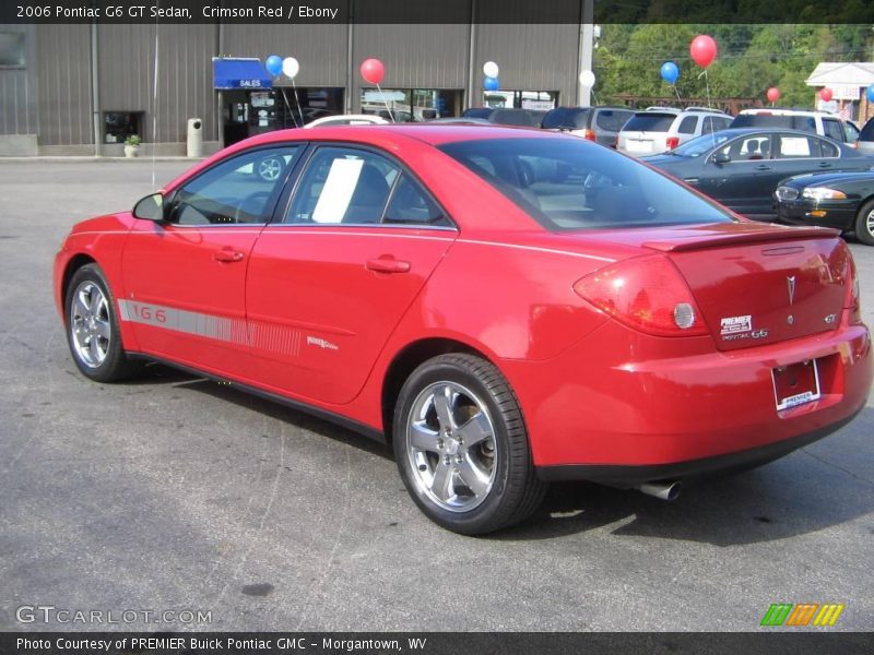 Crimson Red / Ebony 2006 Pontiac G6 GT Sedan