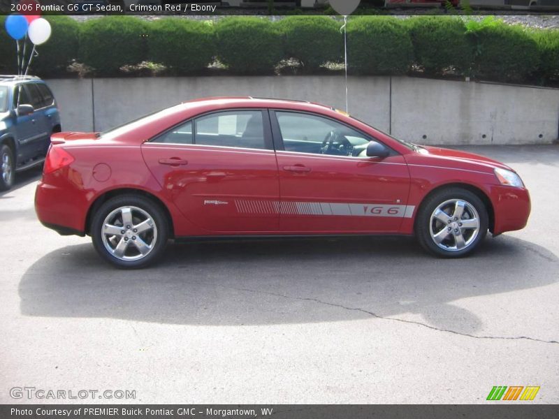 Crimson Red / Ebony 2006 Pontiac G6 GT Sedan