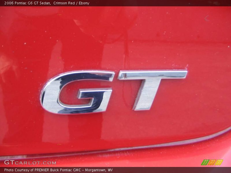 Crimson Red / Ebony 2006 Pontiac G6 GT Sedan