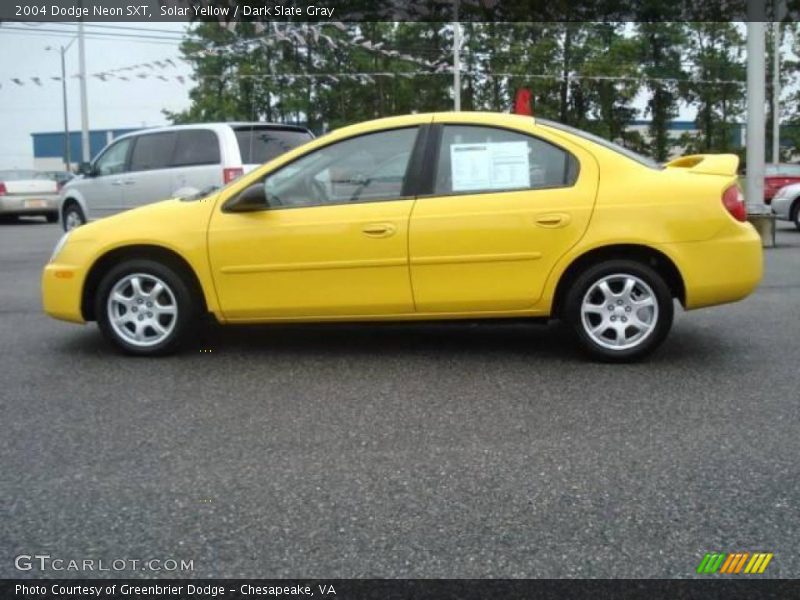 Solar Yellow / Dark Slate Gray 2004 Dodge Neon SXT