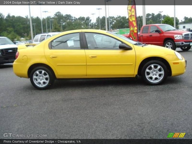 Solar Yellow / Dark Slate Gray 2004 Dodge Neon SXT